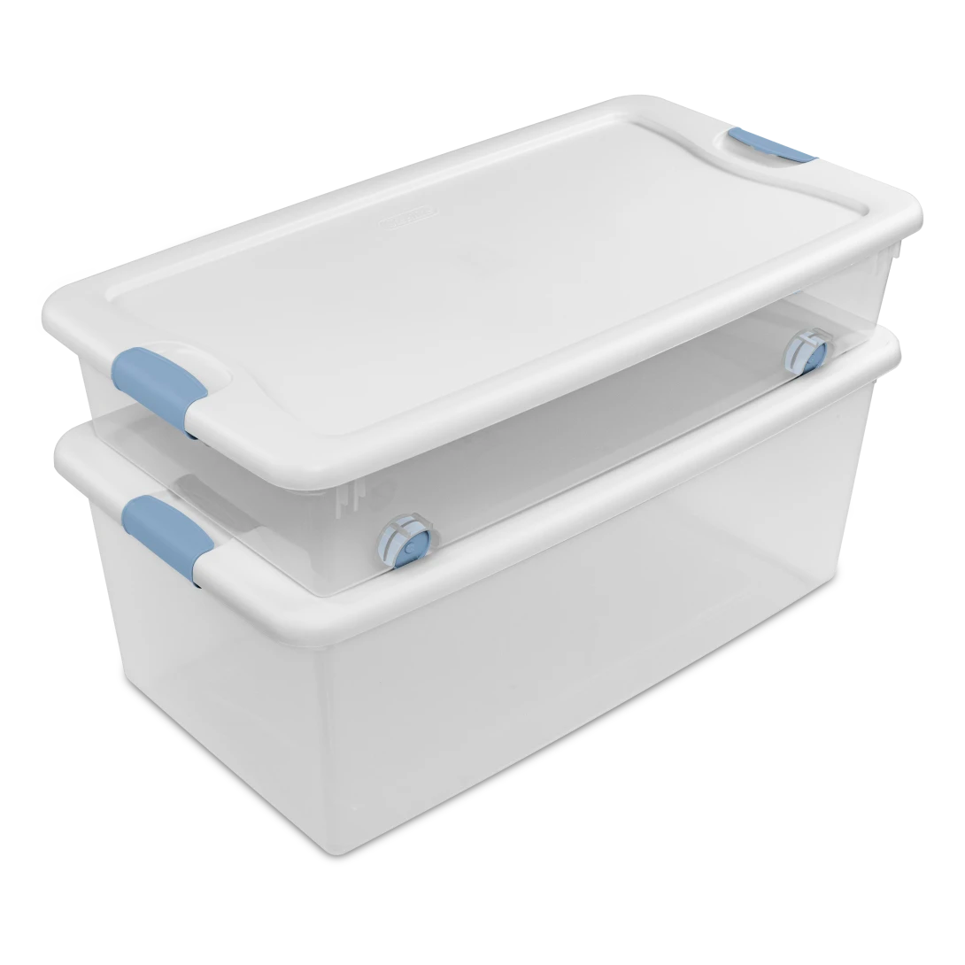 STERILITE Sterilite 14998004 Plastic Storage Tote 106 Quart (Pack of 4)