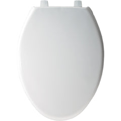 Bemis 7850TDG 000 Elongated Open Front Toilet Seat with Cover in White