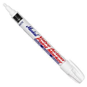 Markal 096820 Valve Action Liquid Paint Marker - White