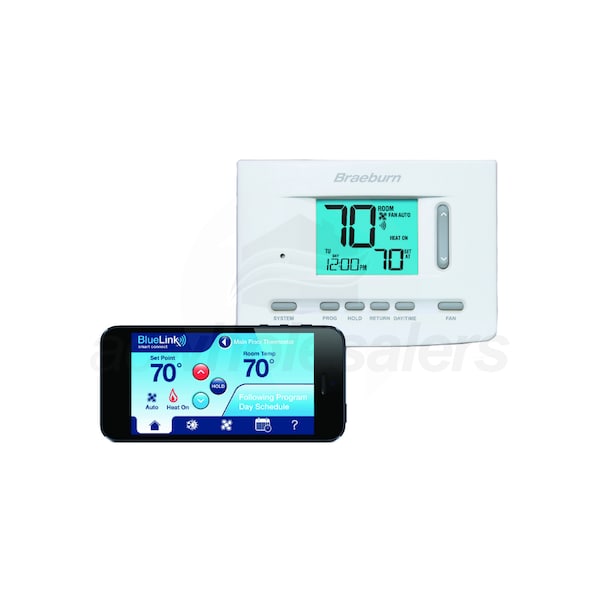 Braeburn 7205 BlueLink Smart Wi-Fi Universal Thermostat 3H/2C