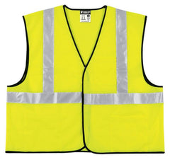 MCR Safety VCL2SLM Class II Economy Safety Vest, Solid, Medium, Lime