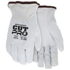 MCR Safety 3601KXXL Leather Palm Gloves, Goatskin Palm, XL, PR