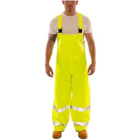 Tingley O44122.4X Eclipse™ Quad-Hazard® 2-Piece Bib Overall Fluorescent Yellow Green