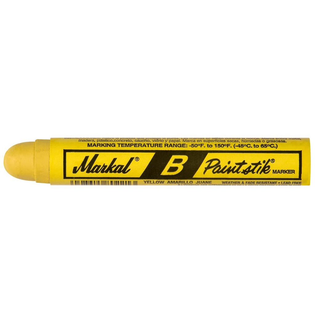 Markal 80221  B Paintstik Solid Paint Marker,Yellow