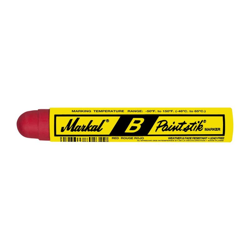 Markal 080222 B Paintstik Solid Paint Crayon - Red