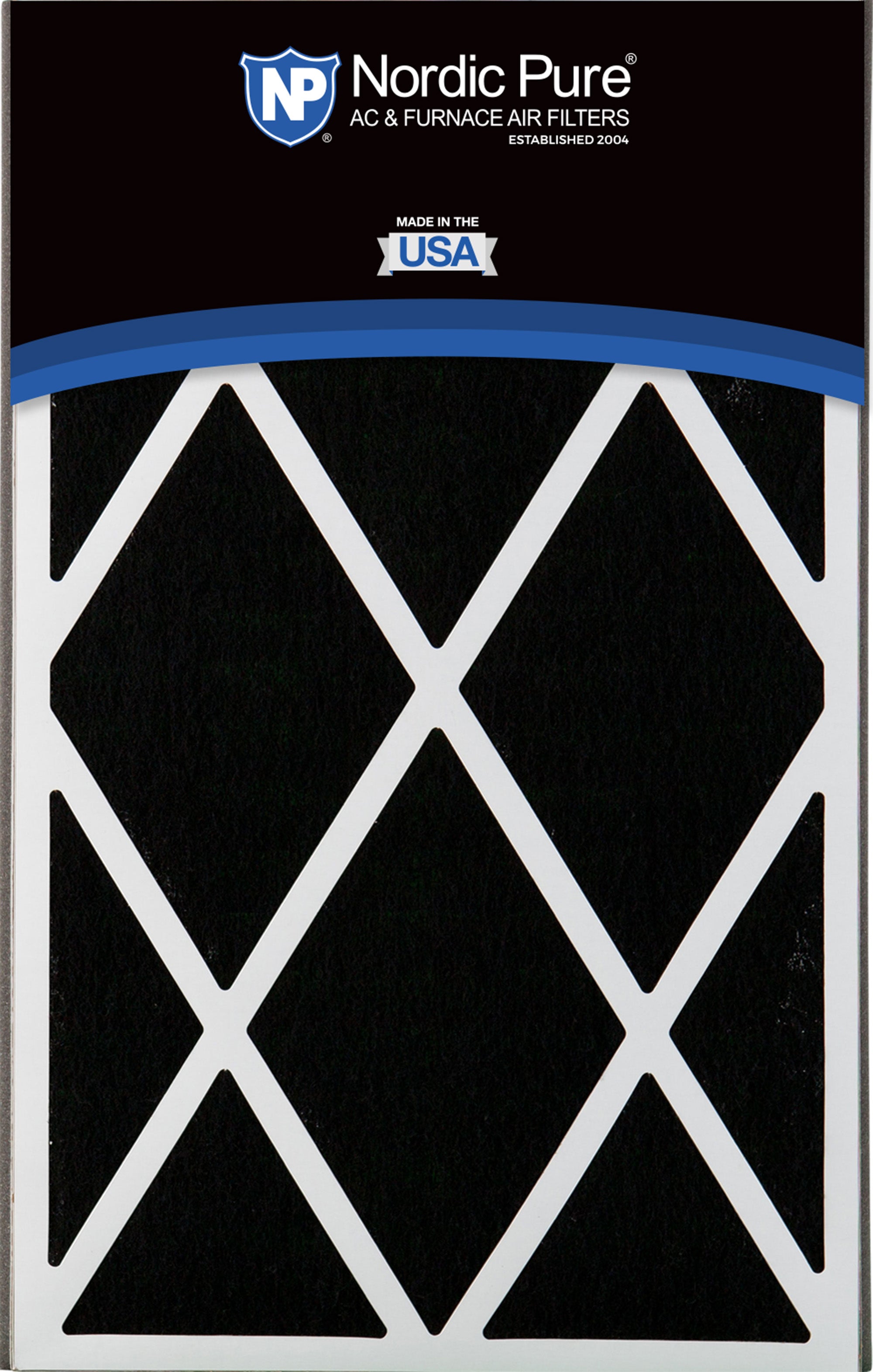 NORDIC PURE Nordic Pure 16x25x3ABM13+C-1 Merv 13 Carbon Air Filter