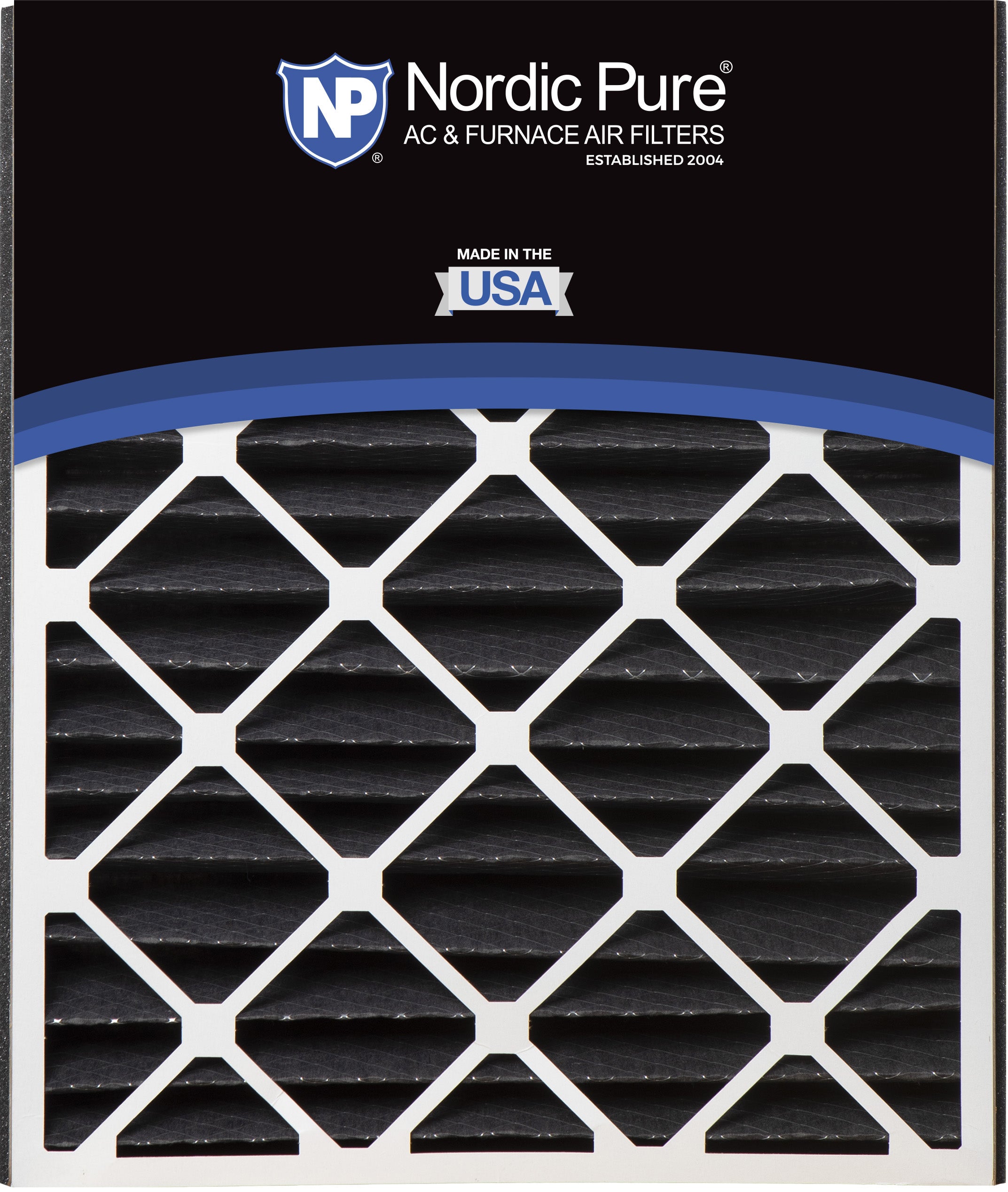 NORDIC PURE Nordic Pure 20x25x5ABPCP-2 Carbon Pleated Filter Merv 8