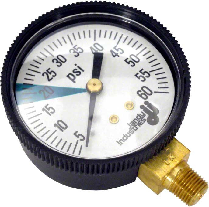 Zodiac Pool Systems R0377700 RAY-VAC Pressure Gauge 1/8 0-60 PSI