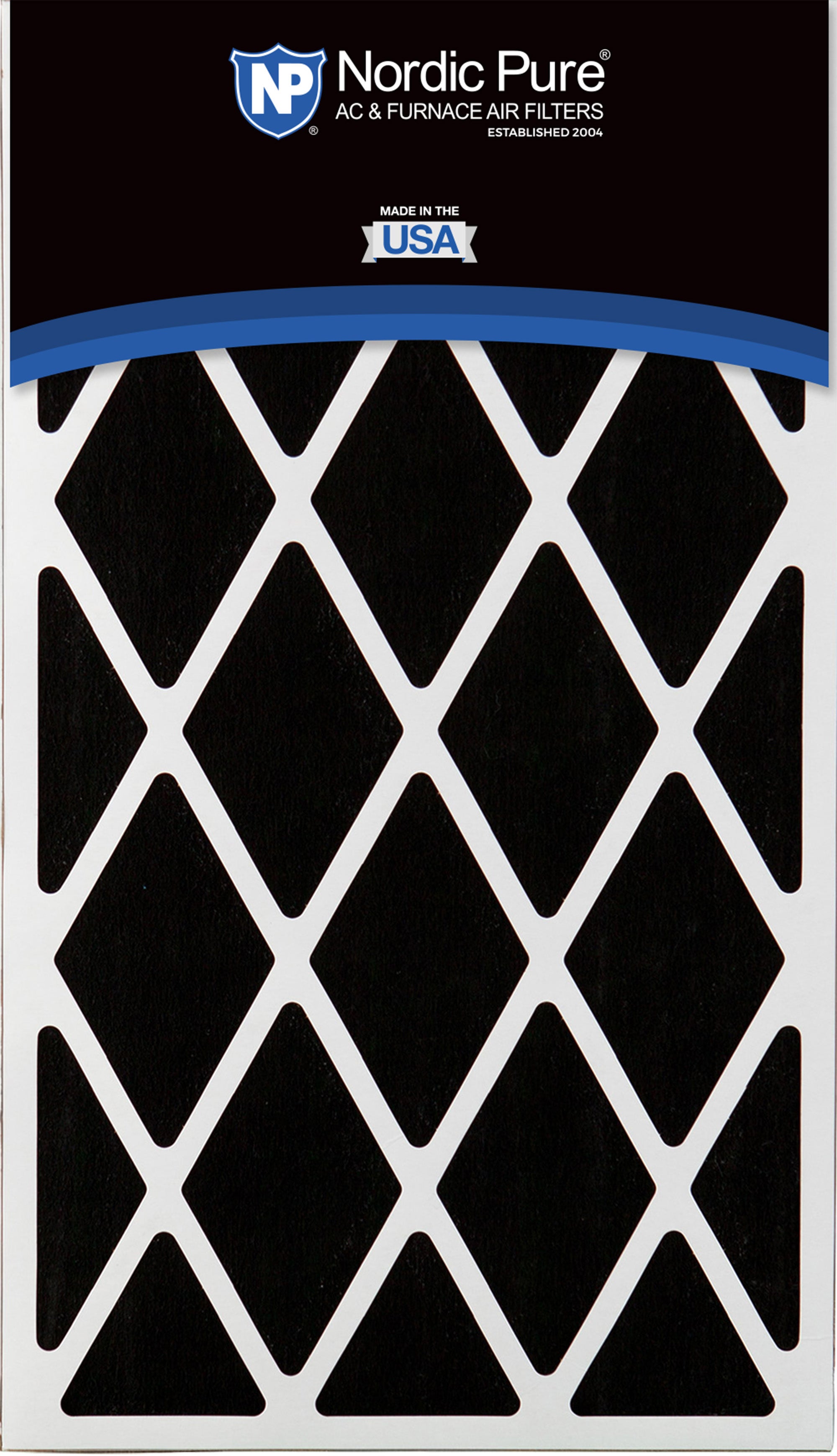 NORDIC PURE Nordic Pure 16x28x6ASGM10+C-1 Merv 10 Carbon Air Filter