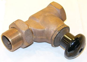 Mepco ML5971 Brass Radiator Valve 3/4 NPT Straight 15 psi