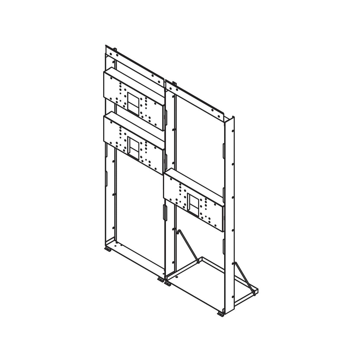 Elkay MFWS210 Mounting Frame for Bi-level In-wall Refrigerated SwirlFlo Bottle Filling Stations