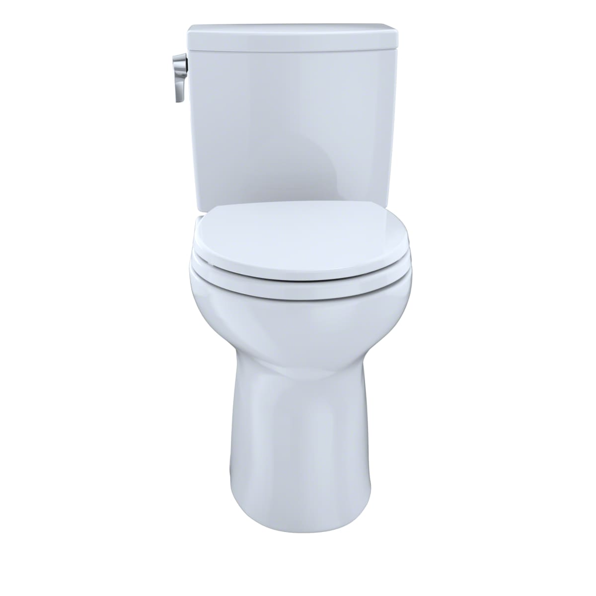 Toto CST453CUFRG#01 TOTO Drake II 1G Two-Piece Round 1.0 GPF Universal Height Toilet with CEFIONTECT and Right-Hand Trip Lever