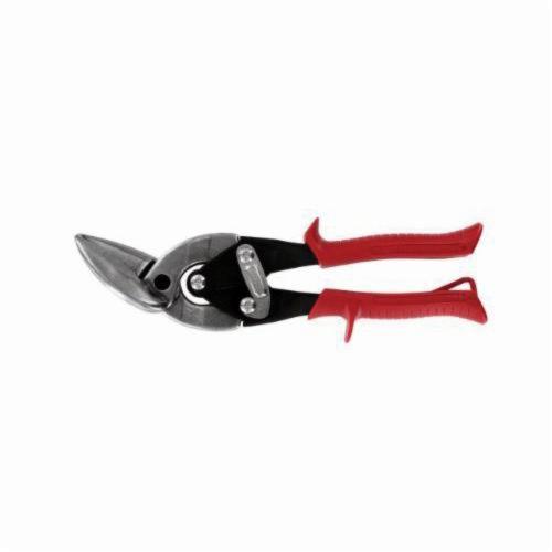 Midwest Snips P6510L Offset Aviation Snip, 18 ga Cold Rolled Steel, 22 ga Stainless Steel, 1-1/4 in Length of Cut, Left/Straight Snip