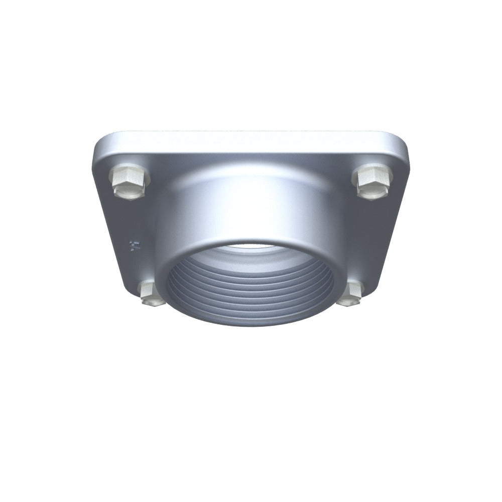 Milbank A7516 Meter Socket Hub, 1-1/2 in NPT, for Use with Small RL Opening Meter Socket, Aluminum, Painted