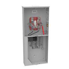 Milbank U6281-XL-100-5T6-AMS Ringless Meter Socket with Main and Load Center, 100 Amp, 5 Terminal