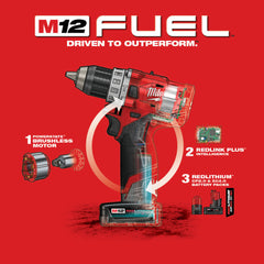 Milwaukee 2504-22 M12 FUEL 1/2 Hammer Drill Kit