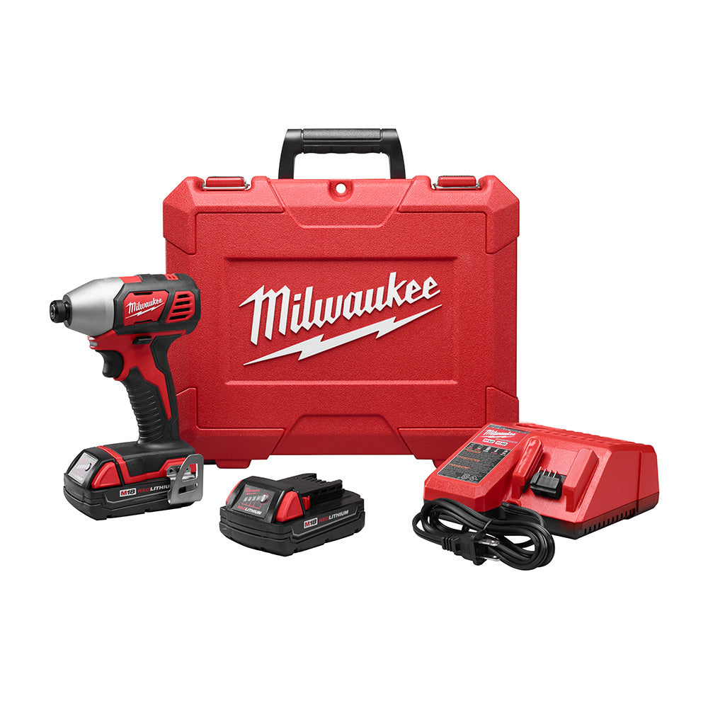 Milwaukee 2656-22CT M18 1/4 Hex Impact Driver Kit 18 VDC