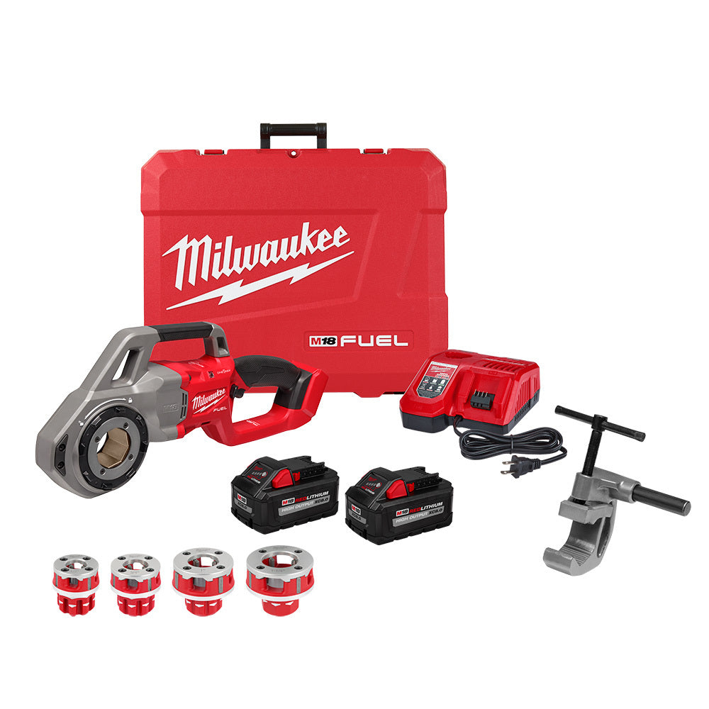 Milwaukee 2870-22 M18 FUEL Compact Pipe Threader w/ ONE-KEY 1/2 - 1-1/4 Compact Forged Aluminum Die Heads