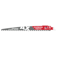 Milwaukee 48-00-5232 The AX with Carbide Teeth for Pruning & Clean Wood SAWZALL Blade 1PK