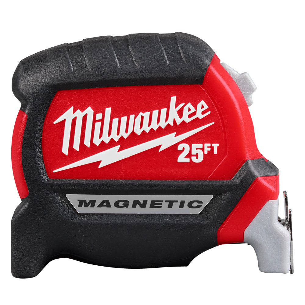 Milwaukee 48-22-0327 25ft Electrician's Compact Wide Blade Magnetic Tape Measure