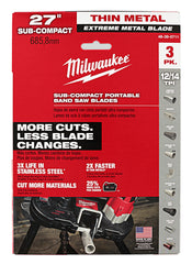 Milwaukee 48-39-0711 Band Saw Blades 3PK Sub Compact