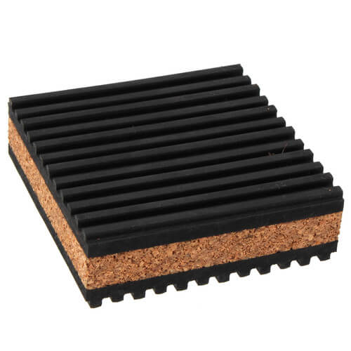 Diversitech MP-3C 3 x 3 x 7/8 in. Equipment Pad Cork and Rubber