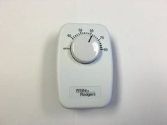 White-Rodgers 1G66-641 Line Voltage Mechanical Bimetal SPST Open On Rise No Thermometer Wallplate Included w/ OFF Position White