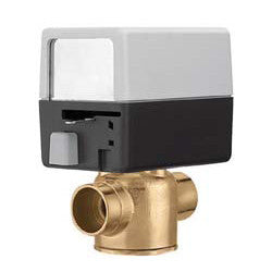 Caleffi Z45 24V 3/4 Sweat Zone Valve 7.5 Cv 20 PSI Aux Switch 18 Inch Leads Replaces Z411537