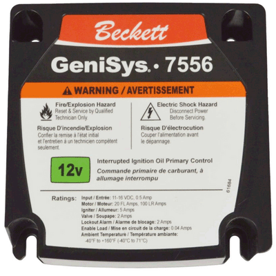 Beckett 7556A0000U Genisys 12vdc Primary Control