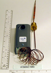 Johnson Controls A19AAC-63C Remote Temp SPDT Control 6' Cap 100/350F 1/4x4-1/2 Bulb 8.5 Fix Dif