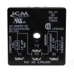 Rheem 42-22655-02 Time Delay Relay 18/30V