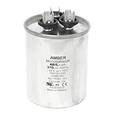 Rheem 43-25133-22 Capacitor Dual Round 40/5 MFD 370VAC