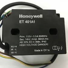 Honeywell ET401A1 110 Vac 50/60hz Gas Ignition Transformer No Rajah Connector Replaces Q652B1006