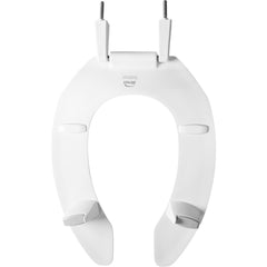 Bemis 3L2155T 000 Medic-Aid Elongated Open Front Toilet Seat in White