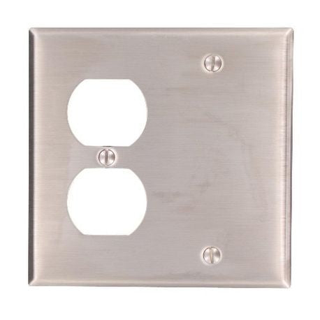 Mulberry 93542 Standard Combination Wallplate 2 Gangs 4.5 in H x 4.562 in W