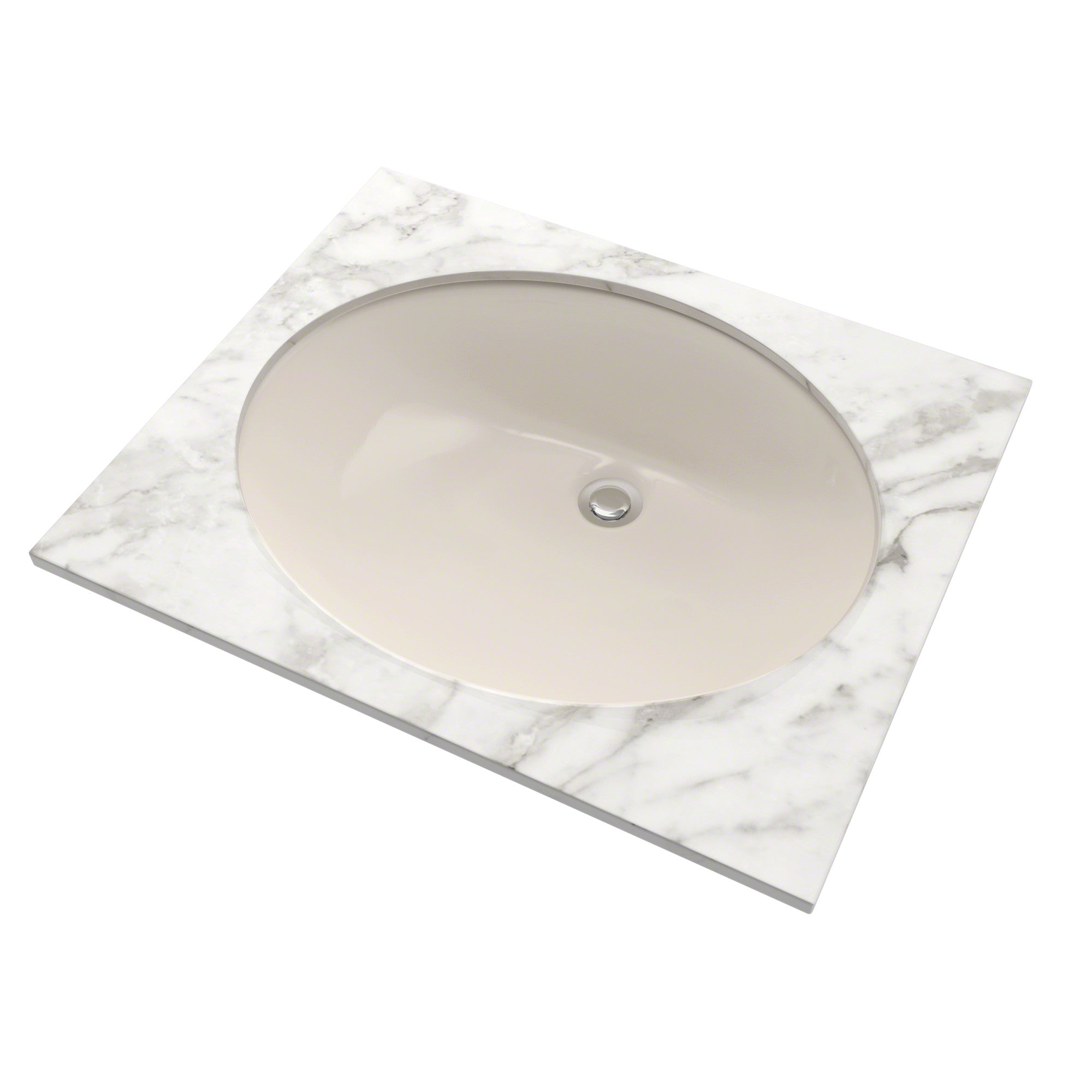 Toto LT579G#12 Rendezvous Oval Undermount Bathroom Sink with CeFiONtect, Sedona Beige