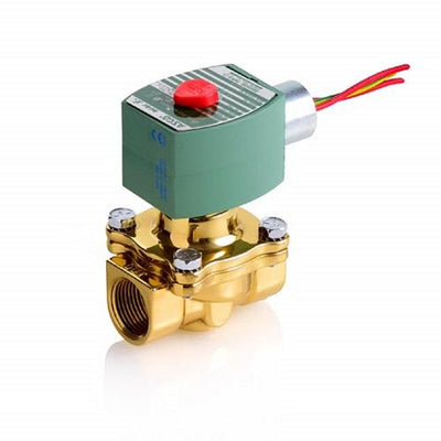 Asco 8210B59 1.5 Inch NO 0/125# AirWtr 120V Brass Solenoid Valve