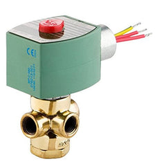 ASCO EF8320G202 1/4 Inch N/C 3-Way Solenoid Valve, Stainless Steel