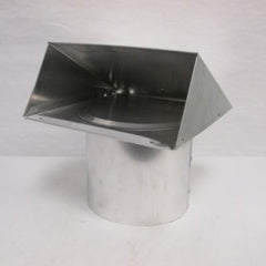 Builder's Best 111068 Heavy Duty Aluminum Vent Hood Tail Included 6 x 6 Flapper