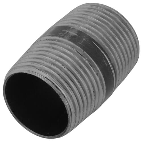 Everflow NPBL3415 3/4 x 1-1/2 Black Steel Nipple