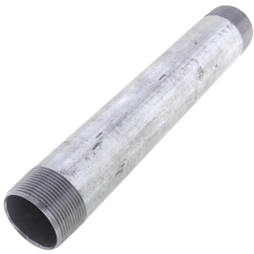 Everflow NPGL1511 1-1/2 x 11 Galvanized Steel Nipple