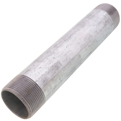 Everflow NPGL1590 1-1/2 x 9 Galv Steel Nipple