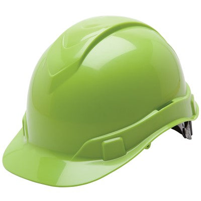 Pyramex HP44131 Pyramex Ridgeline Hi-Vis Green Cap Style Hard Hat with 4 Point Ratchet Suspension