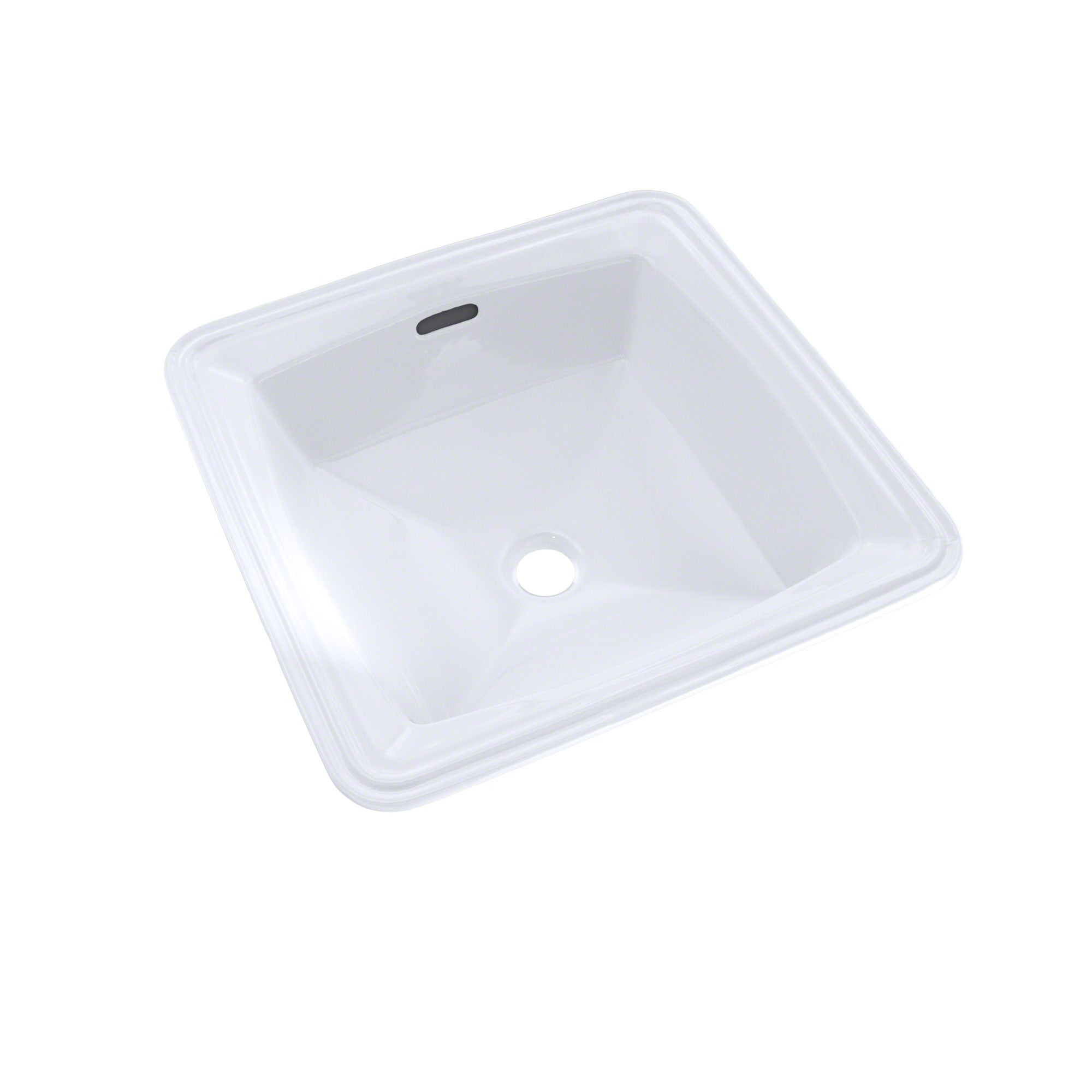 Toto LT491G#01 Connelly Vitreous China Undermount Square Bathroom Sink 17 inches x 17 inches x 7.5 inches Cotton White