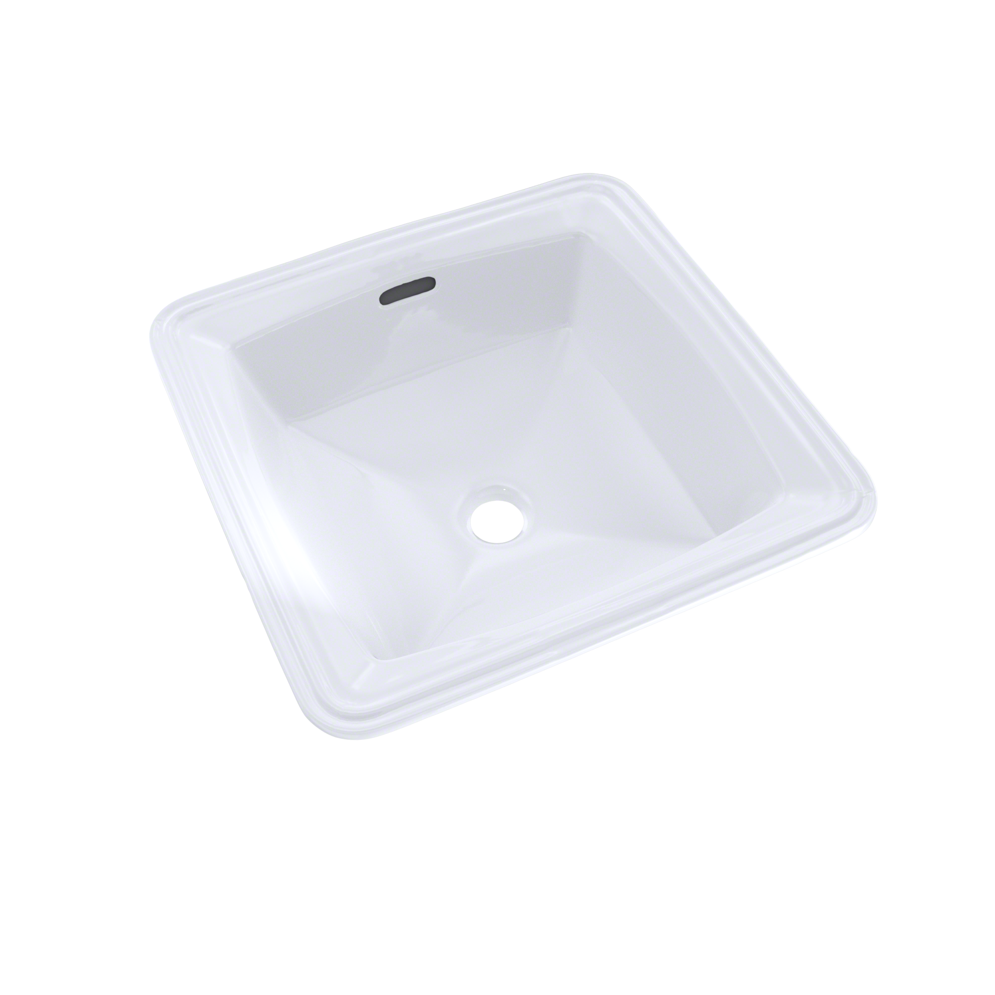 Toto LT491G#01 Connelly Vitreous China Undermount Square Bathroom Sink 17 inches x 17 inches x 7.5 inches Cotton White