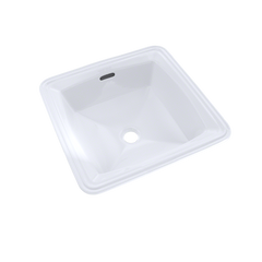 Toto LT491G#01 Connelly Vitreous China Undermount Square Bathroom Sink 17 inches x 17 inches x 7.5 inches Cotton White