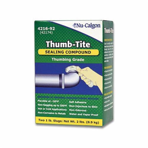 Nu-Calgon 4216-92 Thumb-Tite Self-Adhesive Sealing Compound 2 lb Box