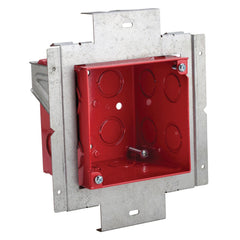 nVent TB435FB Adjustable Fire Alarm Box with Mounting Plate, 4 Inch Square Box, 3-1/2 Inch Depth