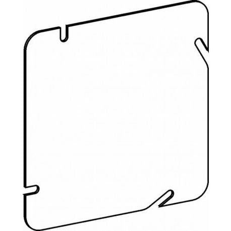 Orbit 5BC Square Blank Cover, 4 11/16 in W x 4 11/16 in H, 16 ga Sheet Steel, Flat