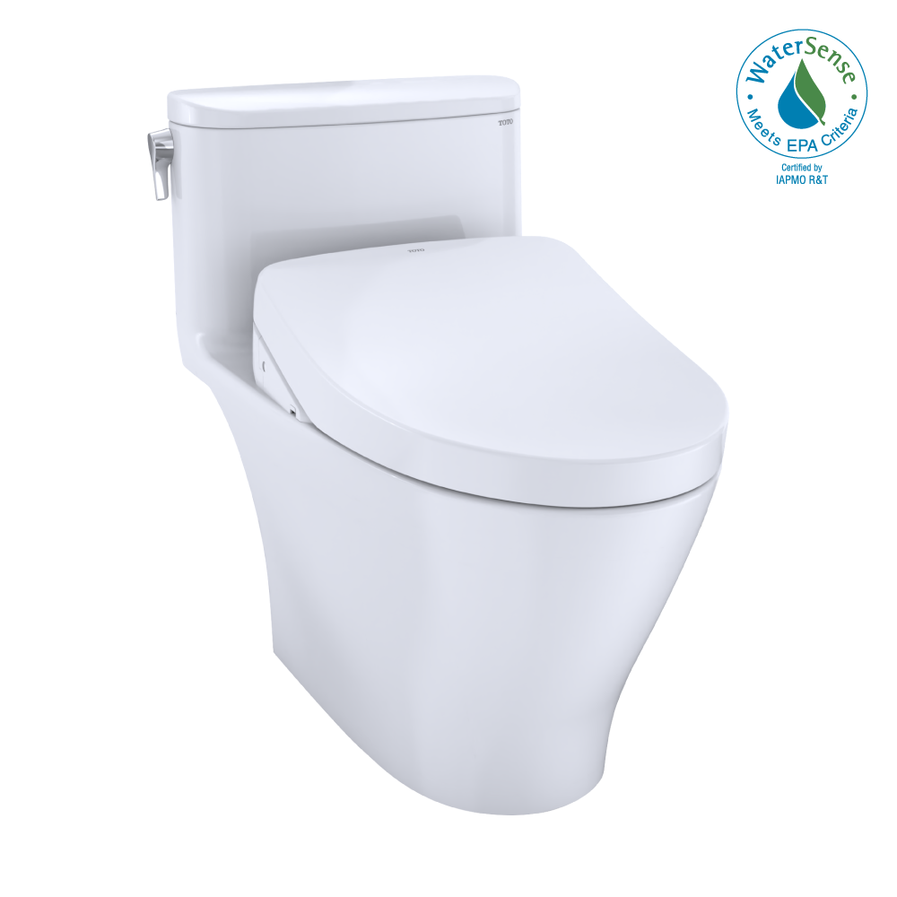 Toto MW6423046CEFGA-01 Washlet+ Nexus One-Piece Elongated 1.28 Gpf Toilet With Auto Flush S500E Contemporary Bidet Seat